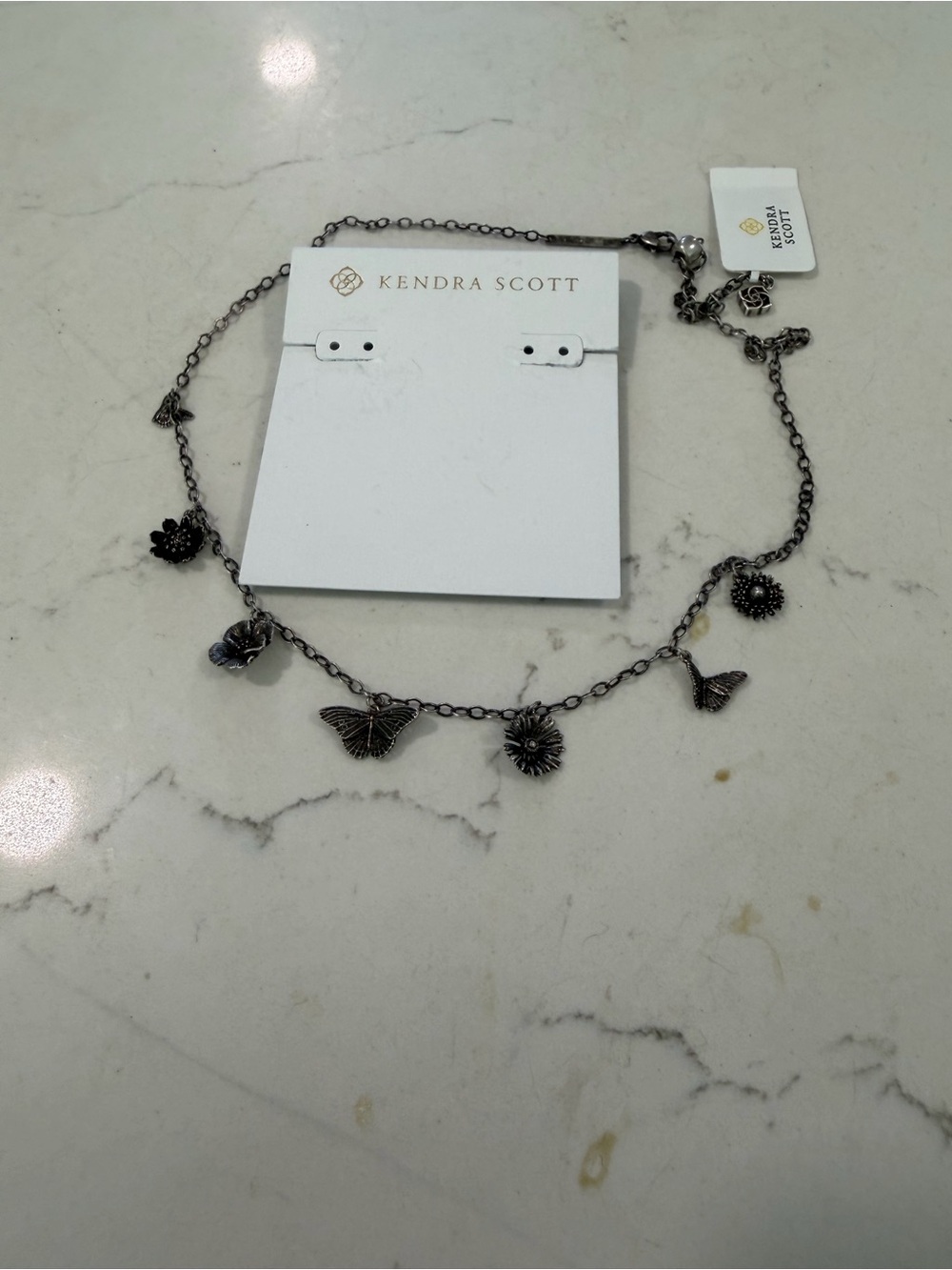 Kendra Scott GUNMETAL CAILEY necklace